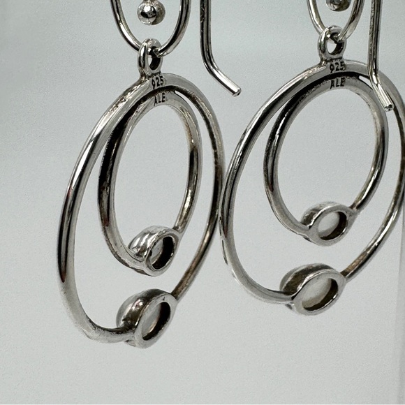 PANDORA Compose‎ Moonstone Drop Dangle 290606MS 925 ALE Sterling Silver Retired - Picture 10 of 16
